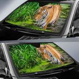 Siberian Tiger Forest 4K Car Sun Shade 172609 - YourCarButBetter