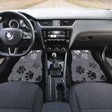 Silver Bones And Paws Cute Car Floor Mat 161012 - YourCarButBetter
