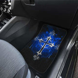 Silver Cross Blue Art Car Floor Mats 160905 - YourCarButBetter
