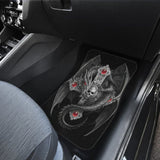 Silver Cross With Celtic Dragon Car Floor Mats 212501 - YourCarButBetter