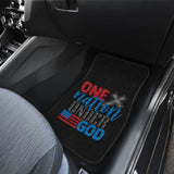 Simple Great One Nation Under God American Flag Car Floor Mats 211703 - YourCarButBetter
