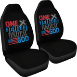 Simple Great One Nation Under God American Flag Car Seat Covers 211703 - YourCarButBetter