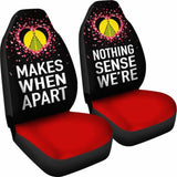 (Sivage) Wallis And Futuna Car Seat Covers Couple Valentine Nothing Make Sense (Set Of Two) 153908 - YourCarButBetter