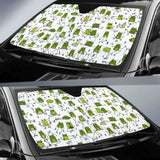 Sketch Funny Frog Pattern Car Auto Sun Shades 104020 - YourCarButBetter