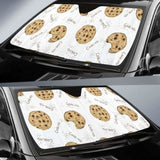 Sketch Style Cookie Pattern Car Auto Sun Shades 103406 - YourCarButBetter