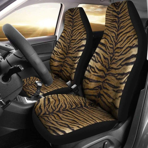 Skin Of Brown Tiger Car Seat Covers 113308 - YourCarButBetter