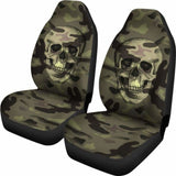 Skull Camo Pattern Car Seat Covers 112608 - YourCarButBetter
