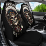 Skull Chief Native American Car Seat Covers 093223 - YourCarButBetter