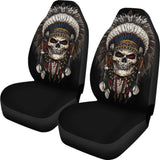 Skull Chief Native American Car Seat Covers 093223 - YourCarButBetter