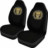 Skull Coat Of Arms Seat Cover 105905 - YourCarButBetter