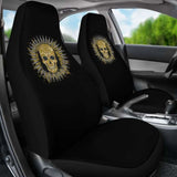 Skull Coat Of Arms Seat Cover 105905 - YourCarButBetter