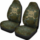 Skull & Crossbones Car Seat Covers (Set of 2) 160905 - YourCarButBetter