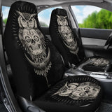 Skull Gift Polyester Fabric 3D Skull Car Seat Cover Set 093223 - YourCarButBetter