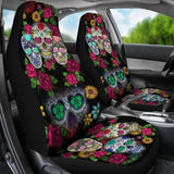 Skull Gift Sugar Skull Car Seat Cover 101819 - YourCarButBetter