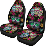 Skull Gift Sugar Skull Car Seat Cover 101819 - YourCarButBetter