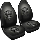 Skull Gift Universal-Fit Polyester Fabric 3D Skull Car Seat Cover Set 01093223 - YourCarButBetter
