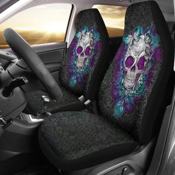 Skull Halloween Car Seat Covers Amazing Gift Ideas 101819 - YourCarButBetter