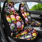 Skull Pile Car Seat Covers - Tie Dye 174510 - YourCarButBetter