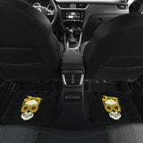 Skull Sunflower Bandana Floral Pattern Cute Car Floor Mats 210403 - YourCarButBetter