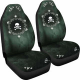 Skullistic Green Mandala Skulls Car Seat Covers 105905 - YourCarButBetter