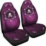 Skullistic Mandala Skulls Pink Car Seat Covers 105905 - YourCarButBetter