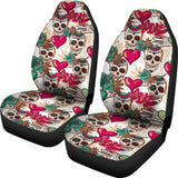 Skulls And Hearts Car Seat Cover 174914 - YourCarButBetter