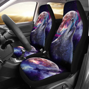 Sky Moon Wolf Car Seat Covers 211602 - YourCarButBetter