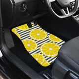Slice Of Lemon Design Pattern Front And Back Car Mats 103131 - YourCarButBetter