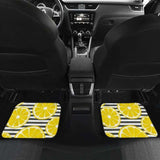Slice Of Lemon Design Pattern Front And Back Car Mats 103131 - YourCarButBetter