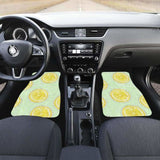 Slice Of Lemon Pattern Front And Back Car Mats 103131 - YourCarButBetter