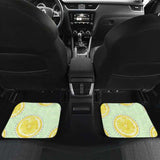 Slice Of Lemon Pattern Front And Back Car Mats 103131 - YourCarButBetter