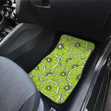 Slices Of Lime Design Pattern Front And Back Car Mats 194013 - YourCarButBetter