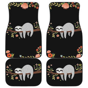 Sloth And Lazy Mission Fall In Sleep Car Floor Mats 211001 - YourCarButBetter