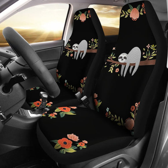 Sloth And Lazy Mission Fall In Sleep Car Seat Covers 211001 - YourCarButBetter