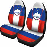 Slovenia Car Seat Cover Coat Of Arms Amazing 105905 - YourCarButBetter