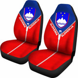 Slovenia Car Seat Cover With Straight Zipper Style 192609 - YourCarButBetter