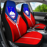 Slovenia Car Seat Cover With Straight Zipper Style 192609 - YourCarButBetter