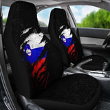 Slovenia In Me Car Seat Covers - Special Grunge Style 232125 - YourCarButBetter