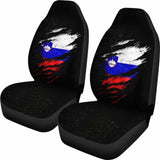 Slovenia In Me Car Seat Covers - Special Grunge Style 232125 - YourCarButBetter