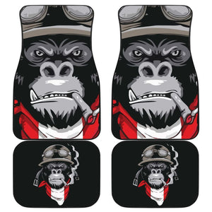 Smoke Monkey Car Floor Mats Custom Animal Car Accessories 211305 - YourCarButBetter