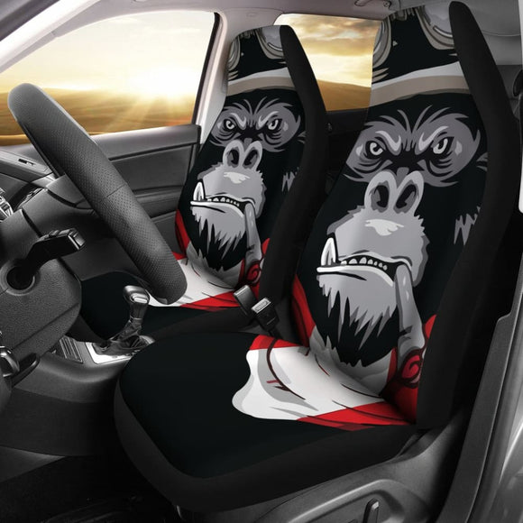 Smoke Monkey Car Seat Covers Custom Animal Car Accessories 211305 - YourCarButBetter