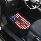 Snake And Flower Custom Design American Flag Style Car Floor Mats 212109 - YourCarButBetter