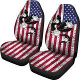 Snake Custom American Flag Car Seat Covers 212109 - YourCarButBetter