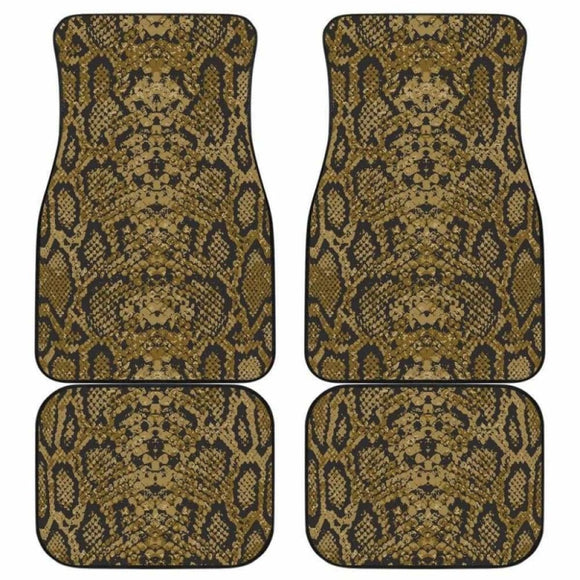 Snake Skin Pattern Front And Back Car Mats 232125 - YourCarButBetter