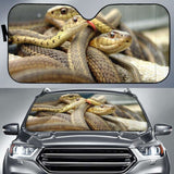 Snakes Closeup Hd Car Sun Shade 104020 - YourCarButBetter