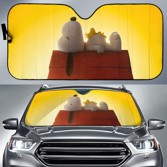 Snoopy And Friends Peanuts Car Auto Sun Shades 210201 - YourCarButBetter