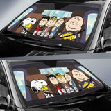 Snoopy & Peanuts Car Auto Sun Shade Windshield Funny Gift 103406 - YourCarButBetter