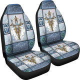 Snow Blue Thunder Bird Native American Car Seat Covers 093223 - YourCarButBetter