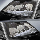 Snow Forest Wolf Auto Sun Shades 172609 - YourCarButBetter