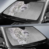 Snow Leopard Car Sun Shade 172609 - YourCarButBetter